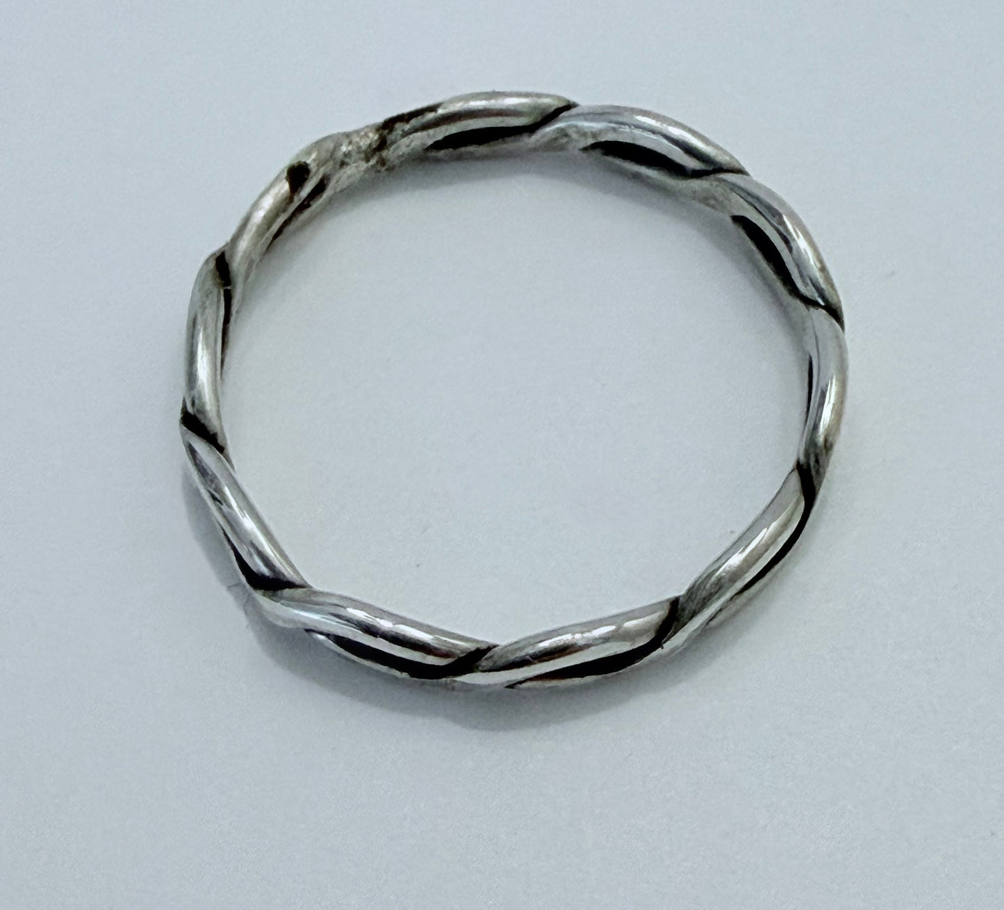 Sterling Silver Double Twist Stacking Ring