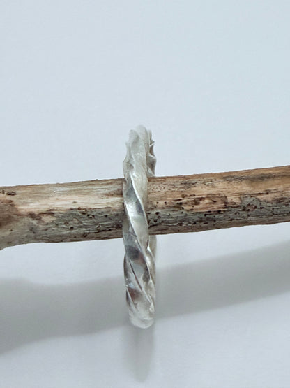 Sterling Silver Stacking Ring Twist