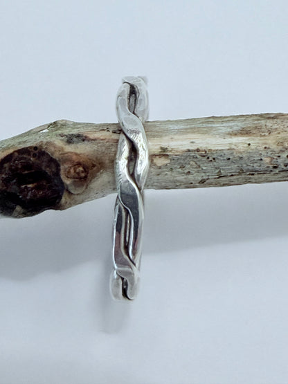 Sterling Silver Double Twist Stacking Ring